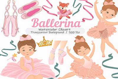 Watercolor Pink Ballerina Clipart ballerina ballerina clipart png ballet ballet dancer ballet girl png ballet outfit png ballet school ballet skirt ballet tutu clipart dance graphic design pink realistic ballet watercolor clip art