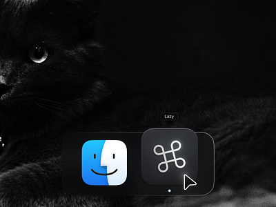 ⌘ Lazy icon in the dock dock logo mac