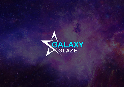 GALAXY GLAZE app branding design illustration logo typography vector