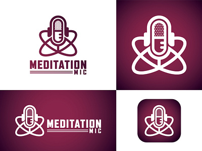 Meditation Mic Logo Design alo yoga logo brand brand identity branding branding design icon international day of yoga logo kawsarpatwary kawsarpatwary5 logo logodesign meditation mic logo design podcast logo ui yoga app logo yoga logo yoga logo ideas yoga podcast logo yoga podcast logo and name yoga podcast spotify