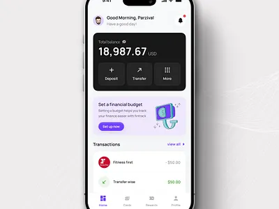 Smart Budgeting Made Easy graphic design motion graphics ui