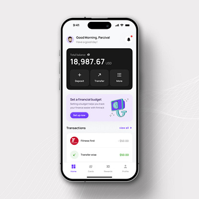 Smart Budgeting Made Easy graphic design motion graphics ui
