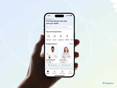 Medical Mobile App app app design app ui design application design application ui design health healthcare home screen app ios app ios app design iphone app medical medical app mobile app mobile app developer mobile design mobile ui uiux ux