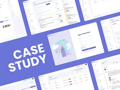 Case Study For a Mortgage Agency agency blue calendar case study chat comment dashboard minimalism mortgage product tasks