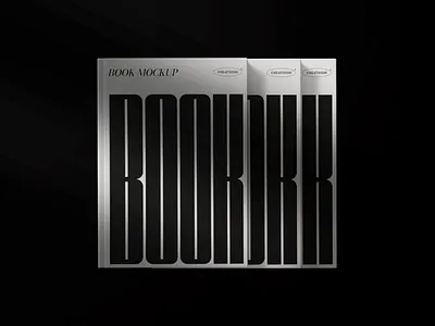 Hard Cover Book Mockups On Black Background V1 Top View stationery mockups
