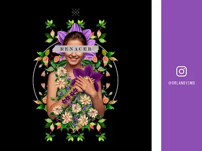 RENACER III art artist collage creatividad design desing desinger illustration logo ui