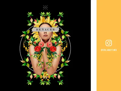 RENACER I art artist collage creatividad design desing desinger illustration logo ui