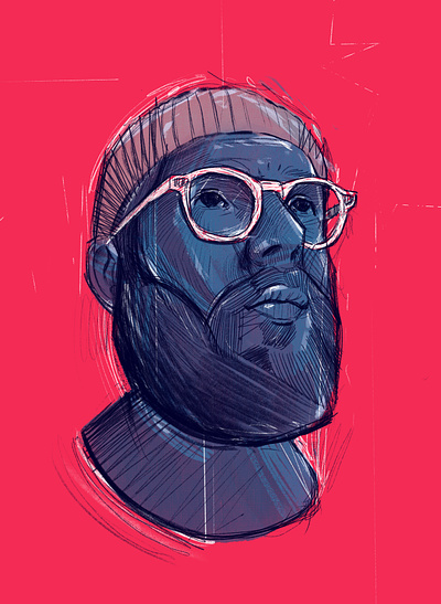 Another One character illustrated portrait illustration illustrator neon people portrait portrait illustrated portrait illustration portrait illustrator procreate