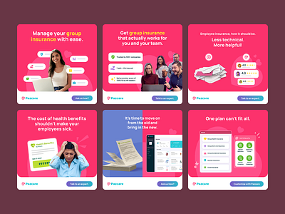 Pazcare - Social Media Ads ad design ads design graphic design health app health app ads social media social media ads