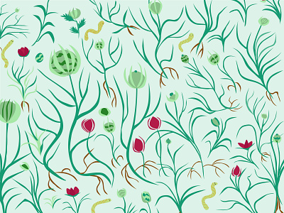 Flora-2 2d adobe illustrator design flowers illustration vector
