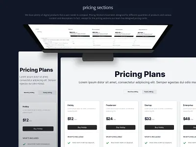 UI KITs - part 4 app appmobile branding design graphic design logo mobile monitor motion graphics pricing pricing section pricingplans smartphone table typography ui ux