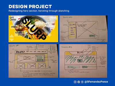 Designlab UX Academy Foundations | Redesign of Slurp accessibility design figma navigation sketching ui ui design ux ux design