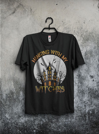 HANGING WITH MY WITCHES HALLOWEEN T-SHIRT DESIGN amazone t shirts clothing custom t shirt design fashion design graphic design halloween halloween t shirt halloween t shirt design halloweentshirt horror t shirt horror t shirt design t shirt design tee tshirtdesign typography t shirt design