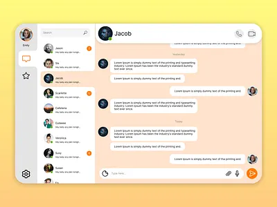 Chat box 100days app call chat chat box dailyui design smooth social ui ux
