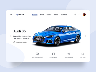 web page for car android app audi car design homepage ios lendingpage mobile ui ui ui ux ui design ui web design webpage
