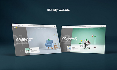 Shopify adverising branding design graphic design illustration logo mockup modern design ui ux vector web design website