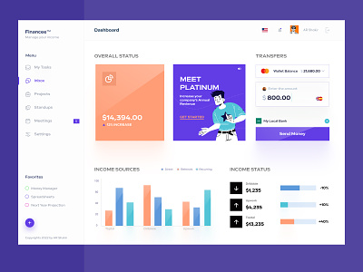 Finance Dashboard UI Concept admin admin dashboard admin interface admin panel admin theme admin ui dahsboard dashbroad finance app finance dashbaord user user dashboard