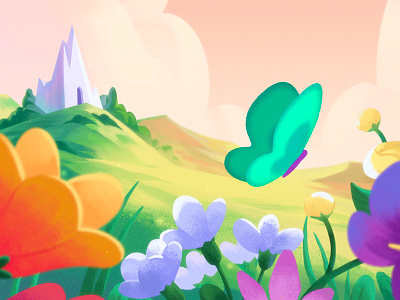 Magic Butterfly animation character animation character design design illustration motion design motion graphics