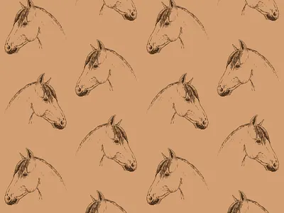 Seamless horse pattern animal dressage equestrian equine hand drawn horse illustration pony riding seamless pattern sport