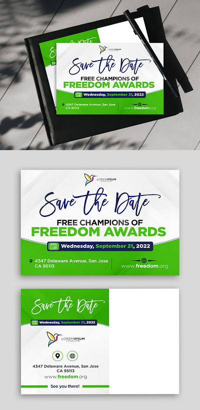 Save the Date Postcard attractive branding date design flyer flyer design graphic design mailing postcard postcard save save the date postcard savethedate the