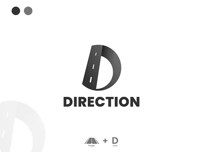 DIRECTION | Creative Modern Logo black and white branding branding design business logo creative d logo design direction graphic design illustration lettering logo logo logo design logo maker logo mark minimal logo minimalist logo modern ui wordmark logo