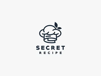 Secret Recipe Logo Design app branding design graphic design illustration logo typography ui ux vector