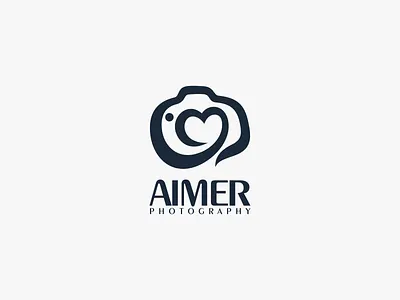 Aimer Photographiy Logo Design app branding design graphic design illustration logo typography ui ux vector