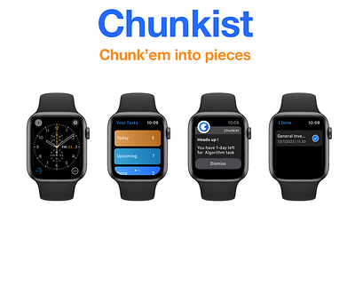 Chunkist app apple watch design ui