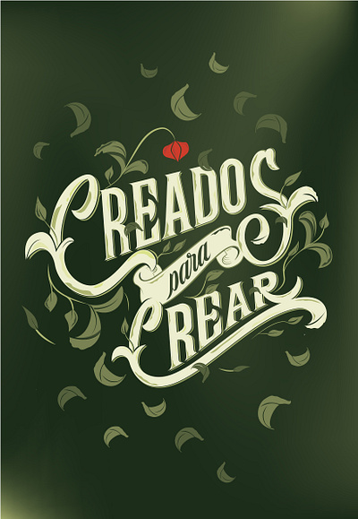 Creados para Crear - Lettering branding design illustration lettering typography vector