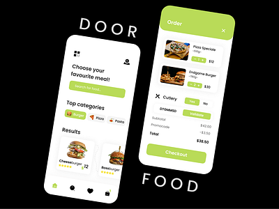 Food App Design🍔🥩🍕 app design app designer design figma foodapp mobile app ui ux