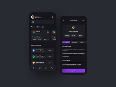 Job Finder App app app design design e commerce app design job app job finder job finder app job search job searcing app typography ui uiux design user experience user interface ux