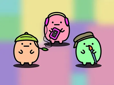 NFT Collection Concept Design 🍬 2d character 2d illustration character art character design design illustration nft nft collection