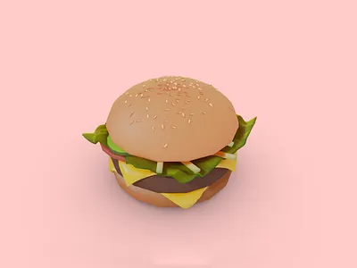 3D- Model Burger 3d
