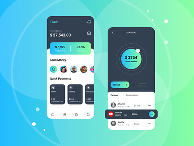 Mobile Bank App bank banking bills creditcard crypto deposit finance financial fintech insurance invest mobilebank onlinebank payment paypal venmo withdrawal