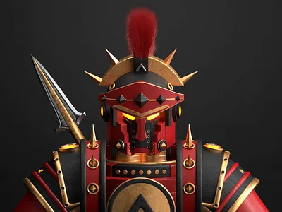 Mekasparta V2 3d 3d art animation avatar blender character cycles design game graphic design illustration logo mecha meka metaverse motion graphics nft robot soldier warrior