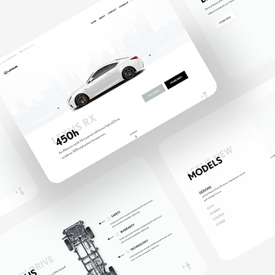 Lexus Website Concept design featured services ui userexprince userinterface ux web