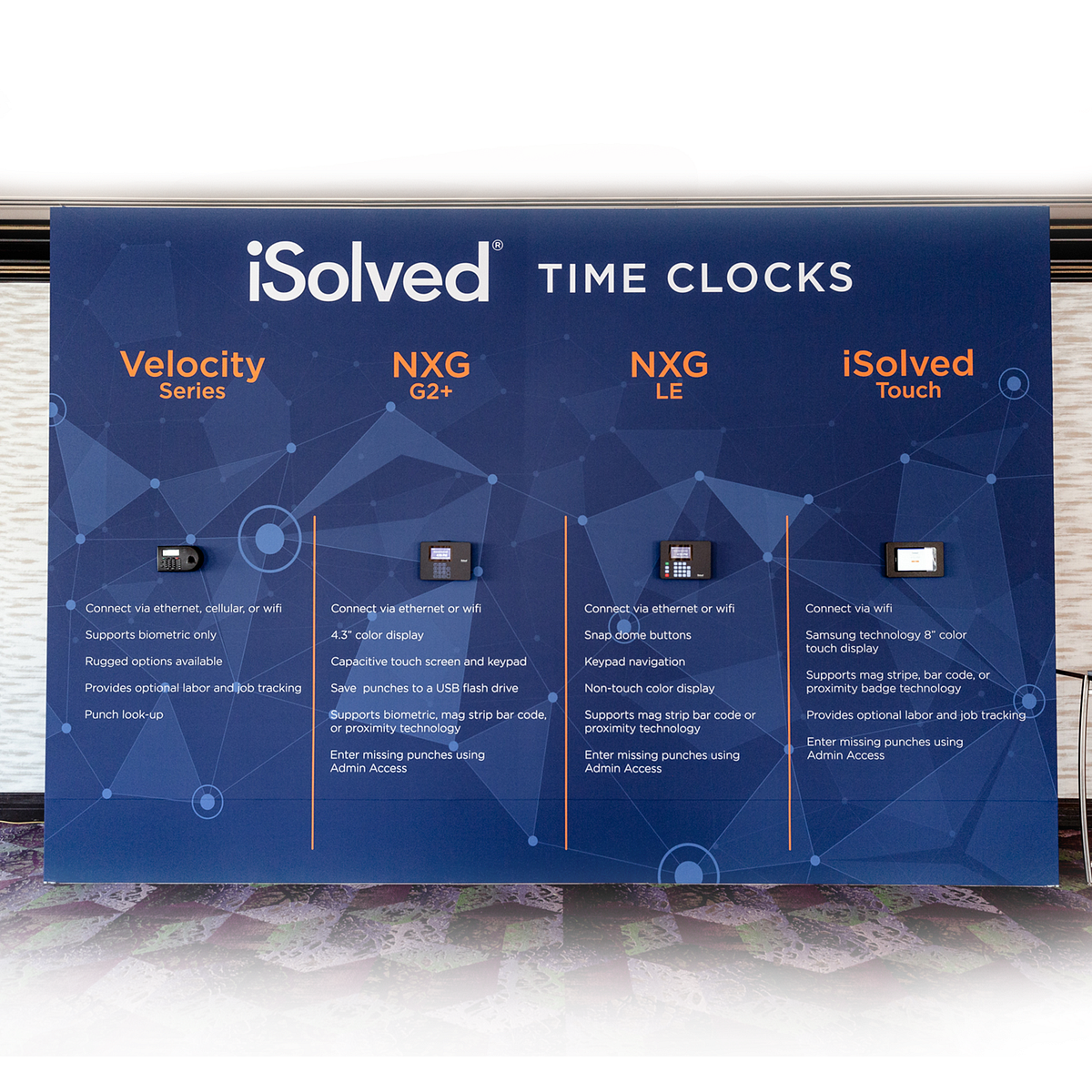 isolved Connect Time Clock Display Wall by AJ Harris on Dribbble