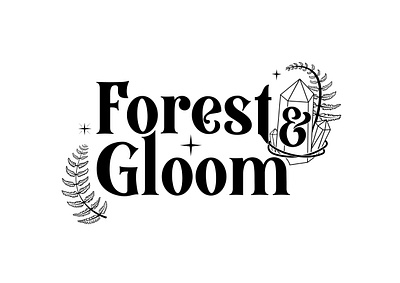 Forest & Gloom branding branding design gothic graphic design illustrative logo logo logo design