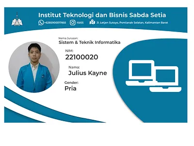 Student Card graphic design ui