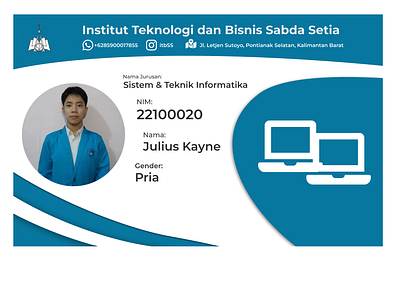 Student Card graphic design ui