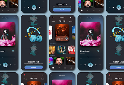 Music App app musicapp productdesigns ui