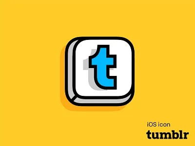 Tumblr App Icon Design ⌨️ app design branding graphic design icon animation icon design illustration keyboard logo logo animation tumblr