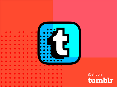 Tumblr App Icon Design 👾 90s branding icon icon animation icon design illustration logo animation tumblr vector