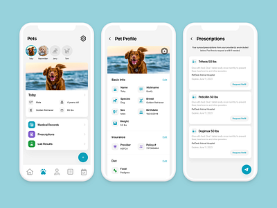 Pet Profile Update - Phase 1 casestudy clean mobile ui ux