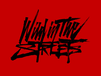 Wild in the Streets //Anarchy Series adobephotoshop brush calligraphy circlejerks gang lettering punk rebel street streetart stroke texture type typography
