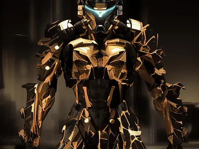 Kintsugi Mech Pilot character design design graphic design illustration