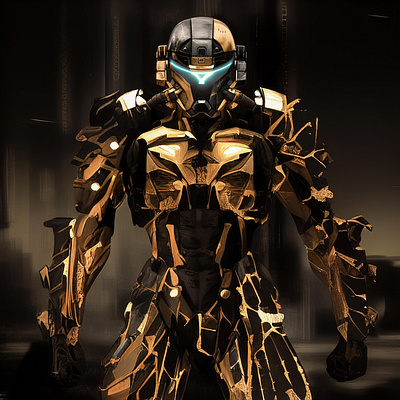 Kintsugi Mech Pilot character design design graphic design illustration