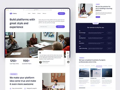 Codery - Agency Landing Page Concept agency agency landing page branding clean codery landing page digital agency digital agency landing page landing page agency landing page concept neat startup typhography web design website