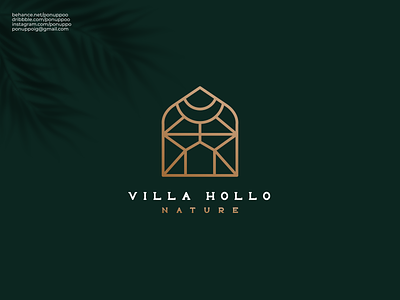 Villa Hollo Logo Design lettermark