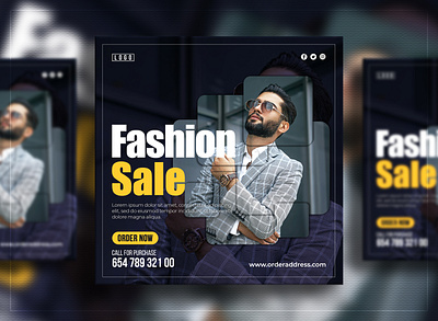 Fashion sale social media post or instagram big sale banner advertising banner branding collection cosmetics design discount banner facebook fashion flyer graphic design instagram instagram post motion graphics online shopping promotion social media kit square typography web design